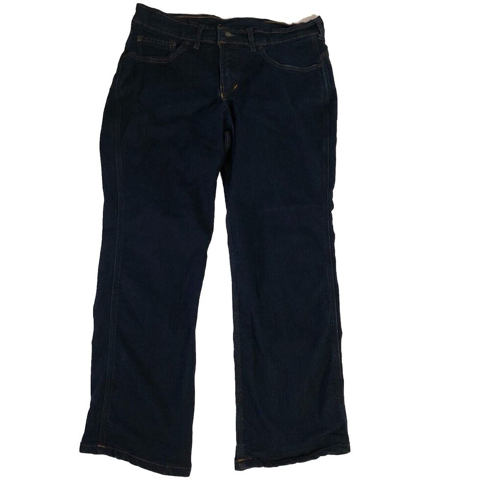 ORIGIN USA Dark Wash Denim Stretch Jeans Mens DL68 Straight Leg USA 36x30 No Tag